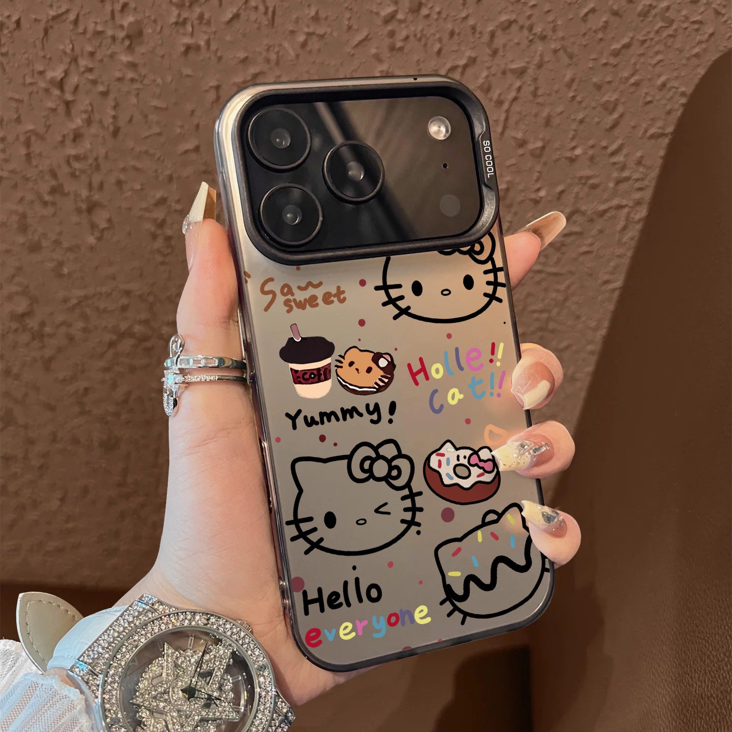 适用于苹果17promax手机壳咖啡猫咪饼干16e支架高级感15/13彩银12套新品xr防摔xs男女款17air保护套iPhone14