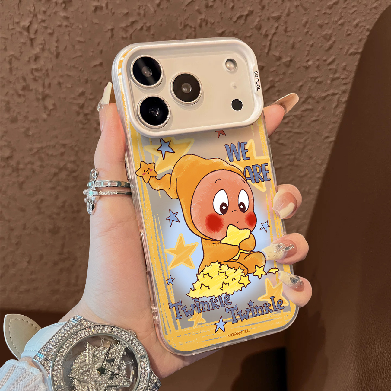 适用于苹果17promax手机壳边框星星人16e支架高级感15/13彩银12套新品xr防摔xs男女款17air保护套iPhone14