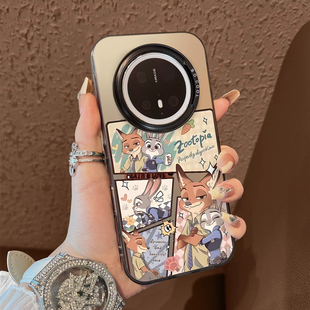 保护套mate70air 30epro防摔男女款 适用于华为mate80promax手机壳抱手尼克朱迪支架60简约50系列彩银40 套新品