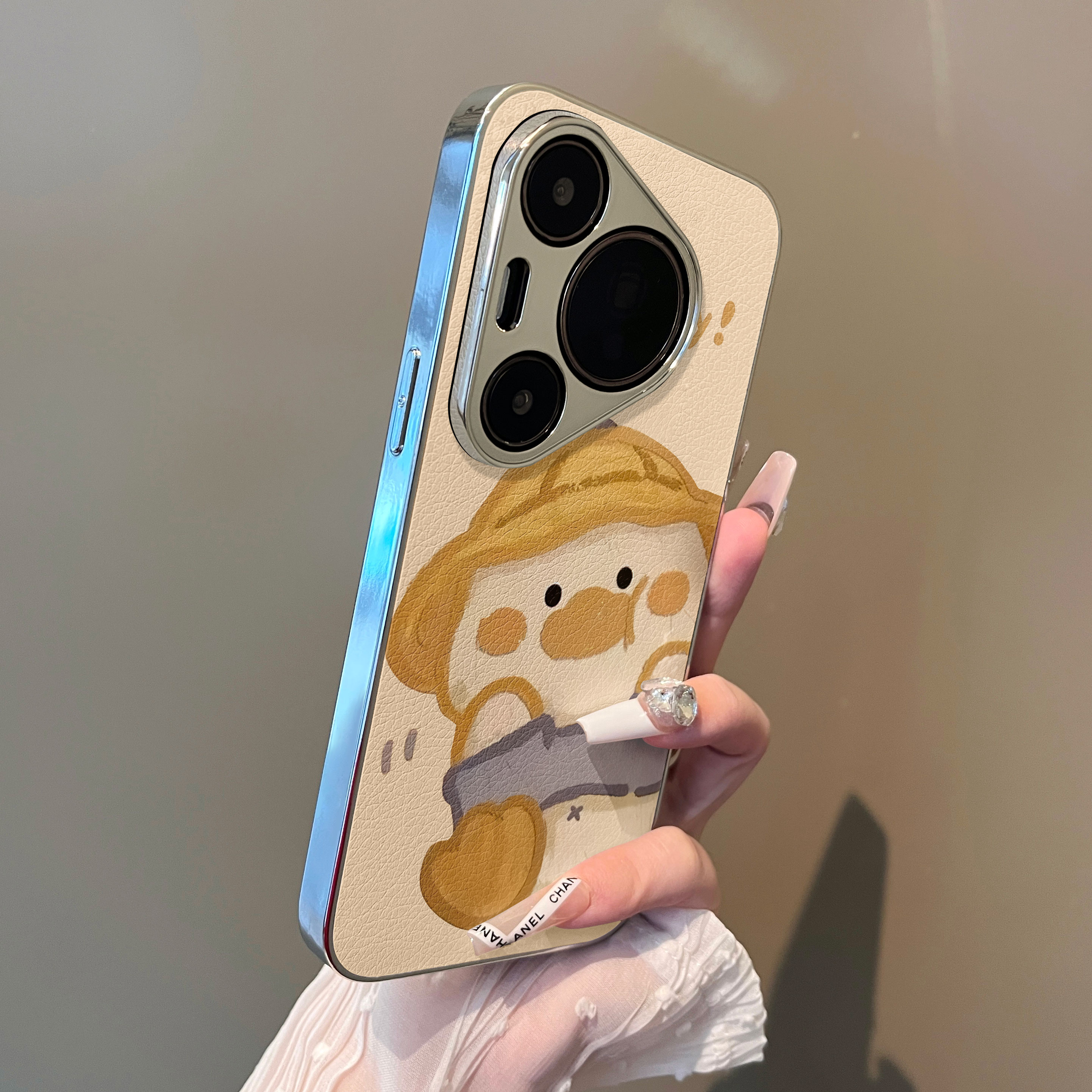 适用于小羊皮华为手机壳简约