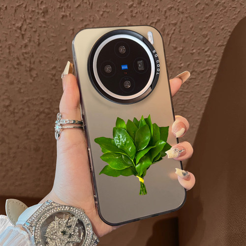 适用于vivox300pro手机壳支架一把柚子叶x100ultra新品80男女款90s彩银60全包70防摔套x200promini