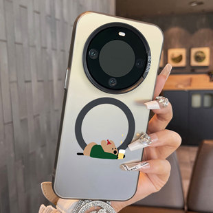 适用于华为mate70pro手机壳磁吸高级感垒高高简约50e创意个性彩银40+套新品30epro防摔男女款保护套60pro十