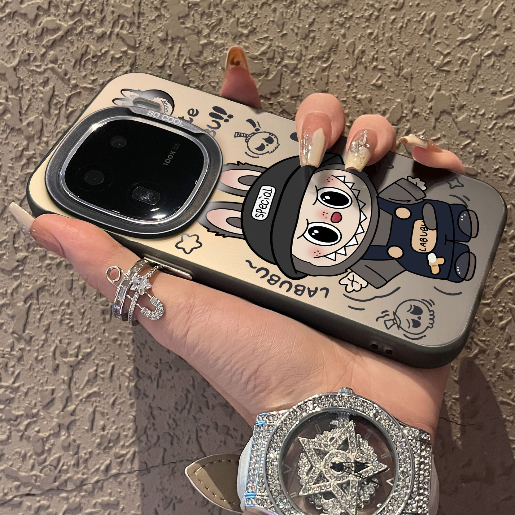 适用于vivoiqoo13pro手机壳灰帽拉布布12支架11s彩银9新品z10turbo男女8款7防摔6se保护5套neo10proplus