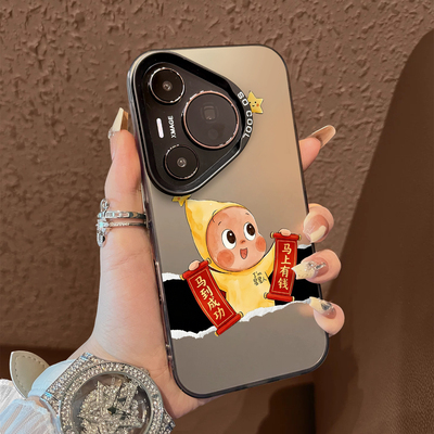 适用于华为pura80pro十手机壳星星人马年红色对联支架高级感p60art简约40+彩银50e套防摔p30新款男女p70ultra