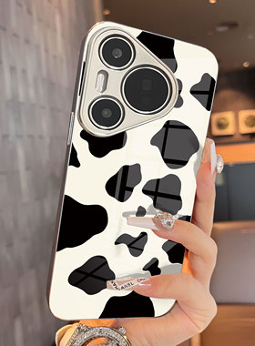 适用于华为pura70pro十手机壳高级感mate60pro+黑色斑点p40简约+玻璃p50e套art防摔p30新款男女生p70ultra