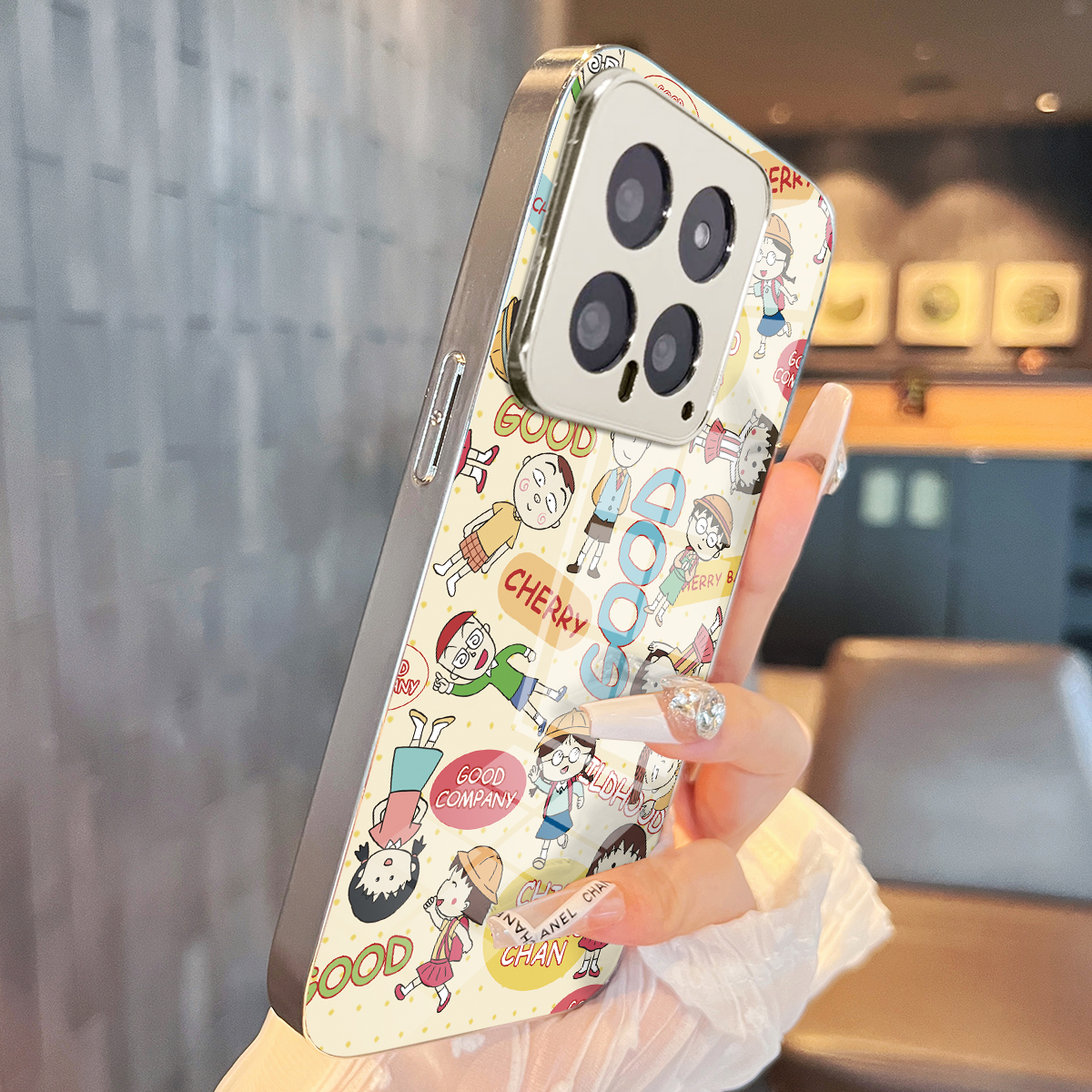 适用玻璃小米手机壳简约