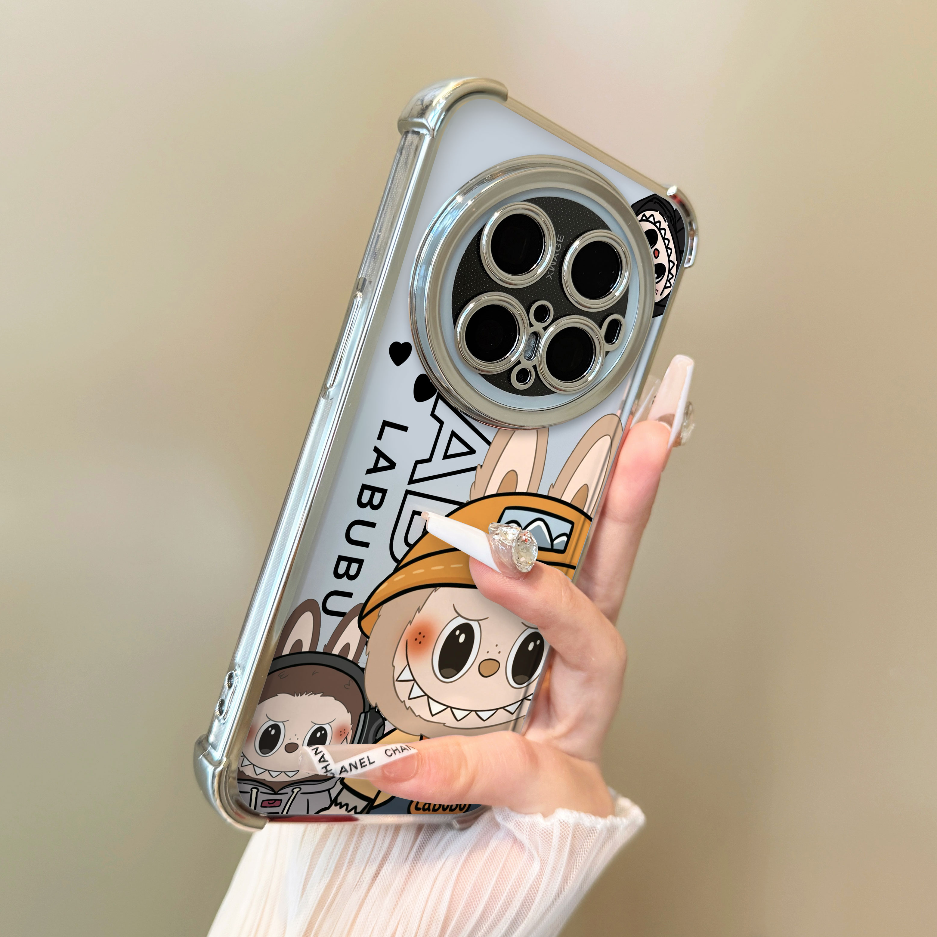 适用于华为mate70pro手机壳耳机黄色拉布布四角防摔支架简约50e男女款40+套新品30epro保护套60pro十