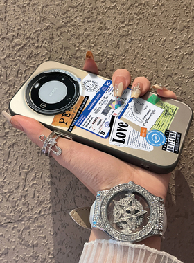 适用于华为mate80promax手机壳地球标签高级感简约50e彩银40+套新品30epro防摔男女款保护套70pro十60