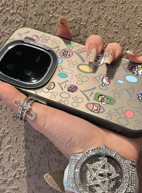 适用于vivoiqoo13pro手机壳哈哈哈睡觉男孩11s/10彩银新品z9turbo男女8款全包7防摔6se保护neo5套iqoo12