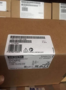 西门子6ES7512-1DK01-0AB0 S7-1500CPU模块CPU1512SP-1全新原装