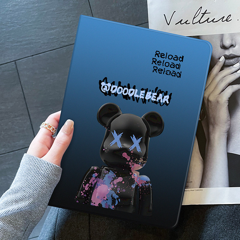 ipadair5保护套苹果mini6壳pro11平板10.9带笔槽迷你4支架air2电脑9硅胶5书本3新款第五六七八九代20英寸适用