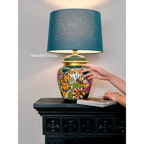 Ruo Nai Tiger итальянский классик Ричард Подглазе окрашенная фарфоровая лампа Цвет белья личность