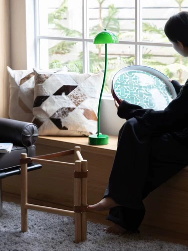 Ruo Nai H Средневековая оливковая зеленая свиная носовая цепь Цвета Фарфоровая телячья кожа может быть удалена несколькими журнальным столиком в гостиной