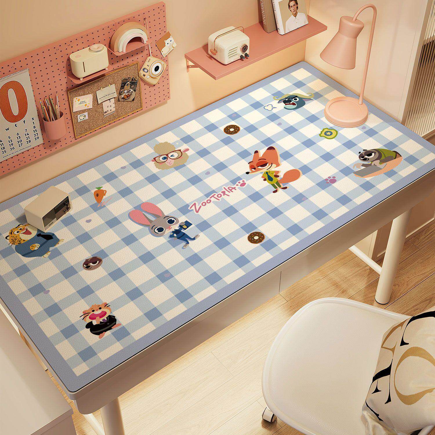 疯狂动物城朱迪尼克学习桌垫防水耐脏电脑办公键盘宿舍笔记本桌垫