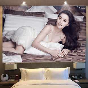 KTV酒吧性感美女大幅自粘贴画墙纸民宿背景墙装饰画海报壁纸墙布