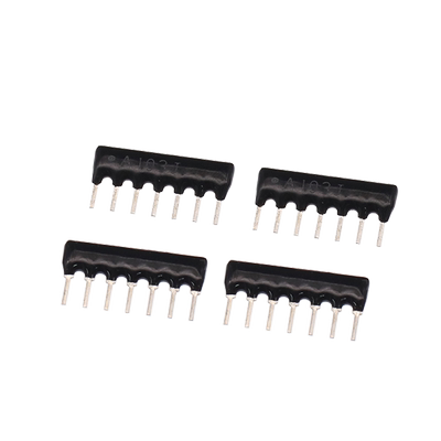7脚7P直插电阻排A103J A102J A472J 5.1K 330R 4.7K 1K 10K 100K