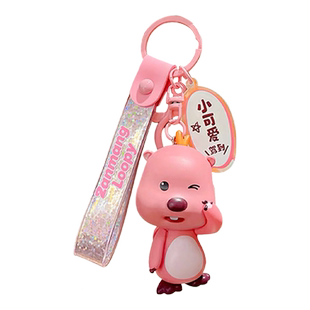正版loopy钥匙扣2025年新款可爱露比治愈女款卡通书包挂件钥匙链