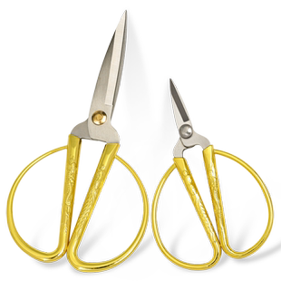 龙凤剪刀不锈钢尖头家用开业庆典用品裁剪剪彩喜事大中小号剪子