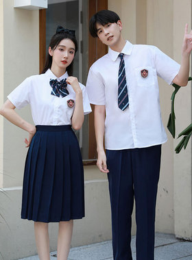 高中生学院风班服运动会开幕式大合唱演出服毕业季服装初中生校服