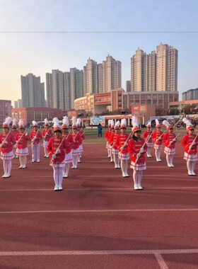 新款儿童军鼓服中小学生演出升旗手中国风鼓号服表演服学生乐队服