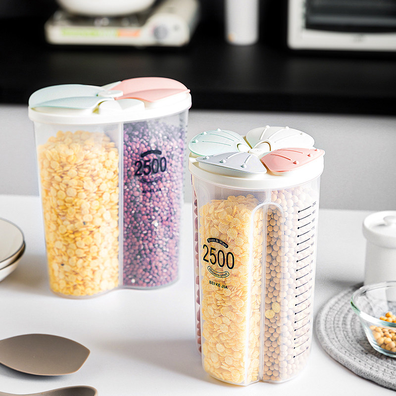 五谷杂粮密封罐塑料分格收纳罐厨房家用装食品豆子豆类储物收纳盒|msdalam kategori dapur/memasak Appliances, Alat dapur/Penyimpanan dapur, botol penyimpanan/bekas penyimpanan dapur, kanister - dari Buy2taobao.com untuk memberikan perkhidmatan ejen Taobao profesional membeli