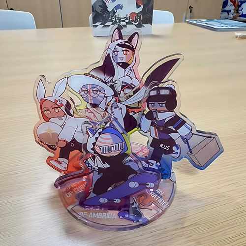 CH国拟五常瓷俄法美英动漫周边精美高颜值立牌装饰摆饰送朋友礼物