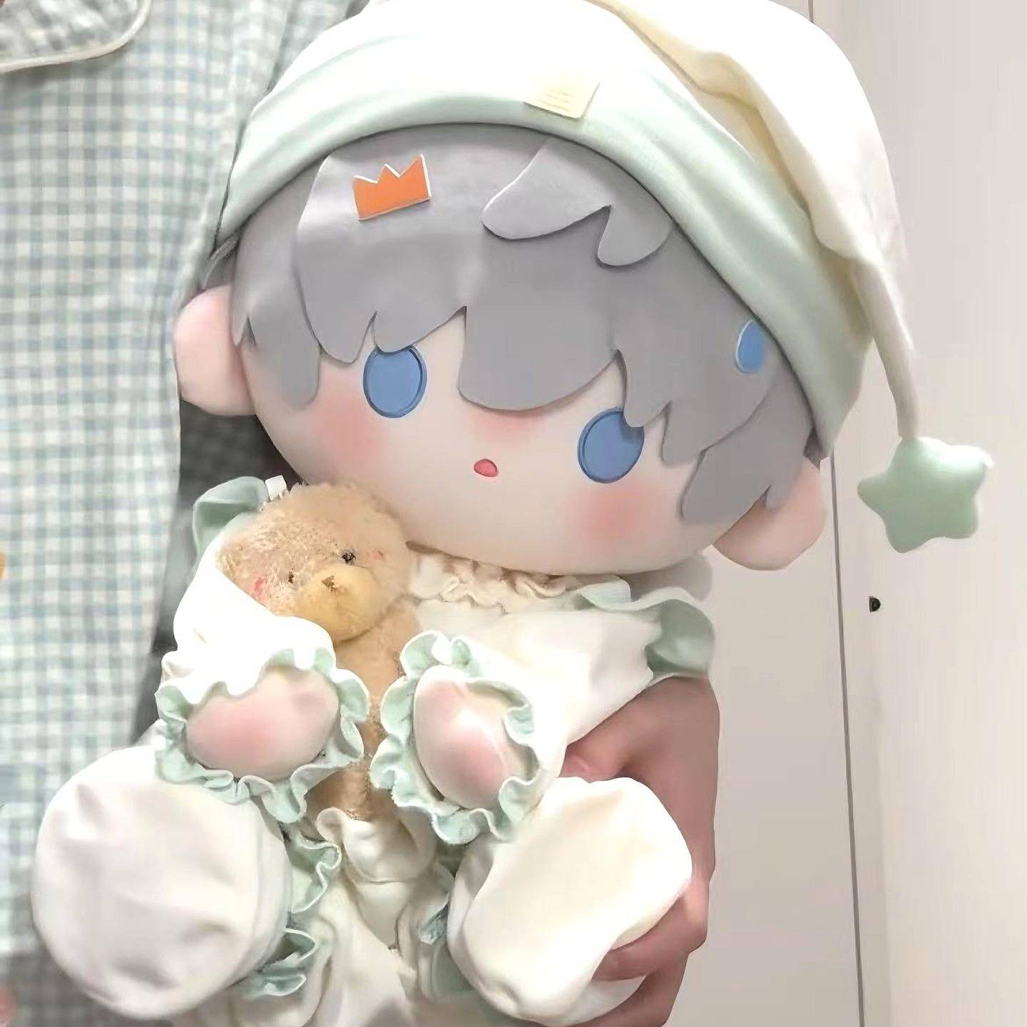 40cm厘米舒芙蕾棉花娃娃睡衣坐姿一番无属性公仔玩偶洛丽塔娃娃衣