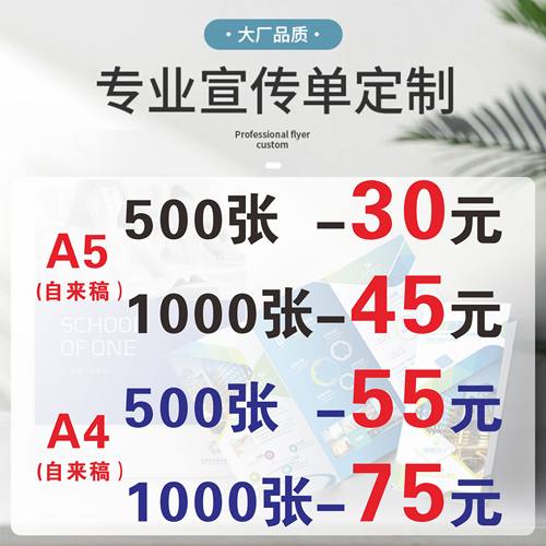 说明书宣传单写真海报画册合同