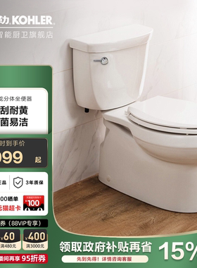 科勒马桶坐便器虹吸式小户型抽水防臭家用节水陶瓷座便器5706T