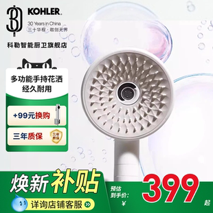 科勒淋浴花洒喷头家用浴室热水器洗澡增压浴霸手持莲蓬头33032T
