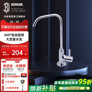 科勒厨房净水器龙头单冷家用大流量2分3分净水器直饮水龙头45406T