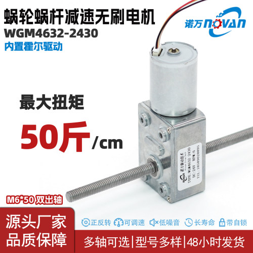 2430蜗轮蜗杆减速电机12V24V