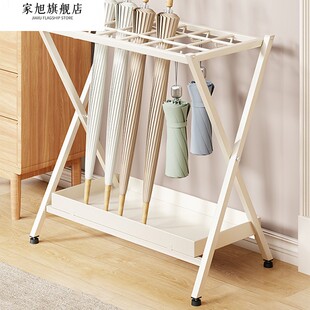 落地置物架雨伞架可折叠家用酒店大堂商用收纳层架雨伞挂架桶沥水