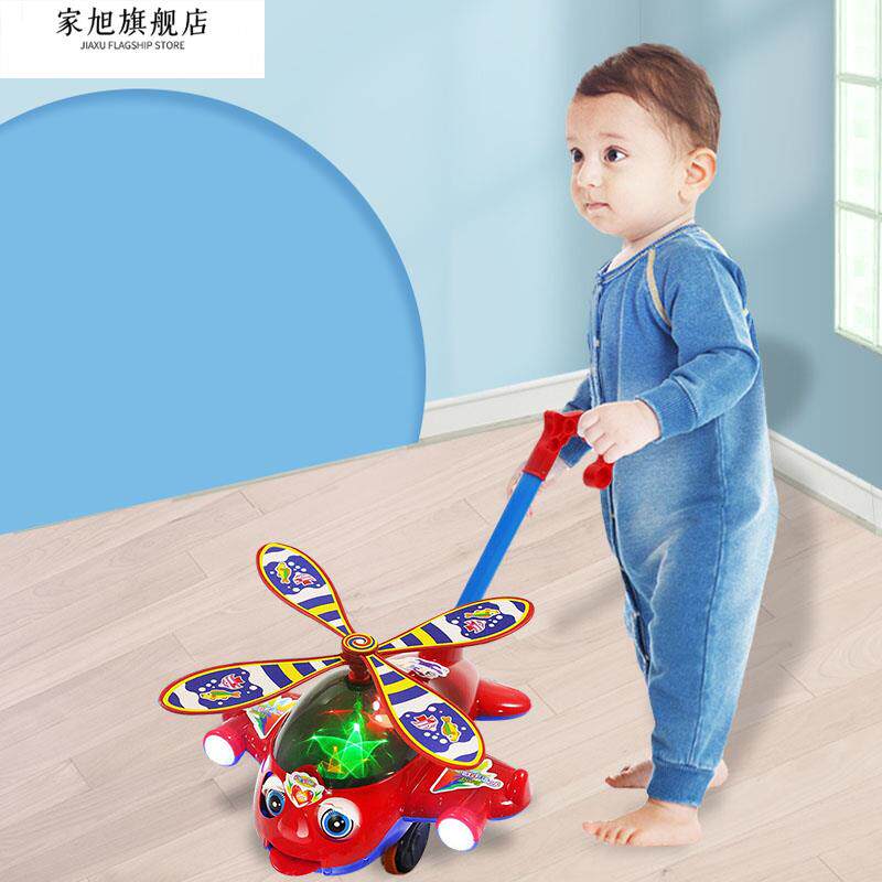 儿童手推飞机学步推推乐玩具宝宝1岁2推拉着走的男女孩小推车婴儿