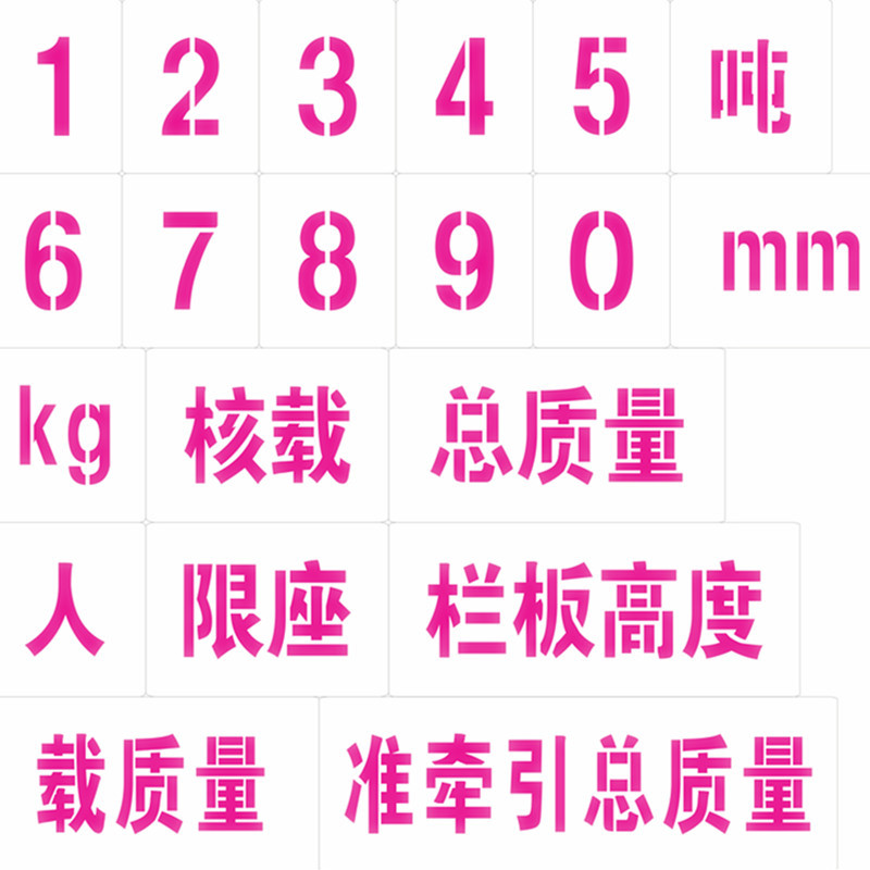 铁皮镀锌板不锈钢镂空0-9数字喷漆字牌模板金属空心字烤漆牌定做