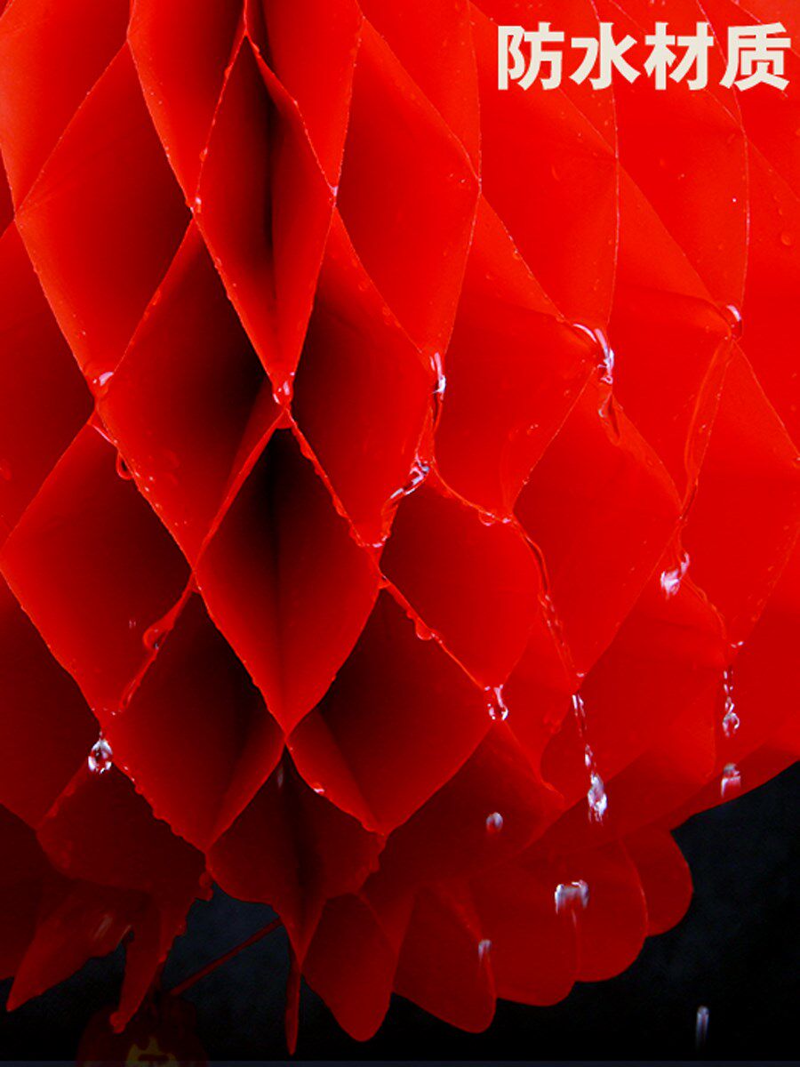 纸灯笼节日纸折折叠可折叠红纸纸质元旦新年大红小纸灯笼装饰红色