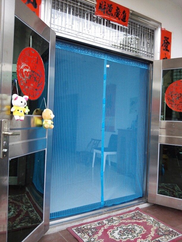 防晒门帘遮阳大门门联夏季防蚊家用门连子防苍蝇室外门口挡蚊6