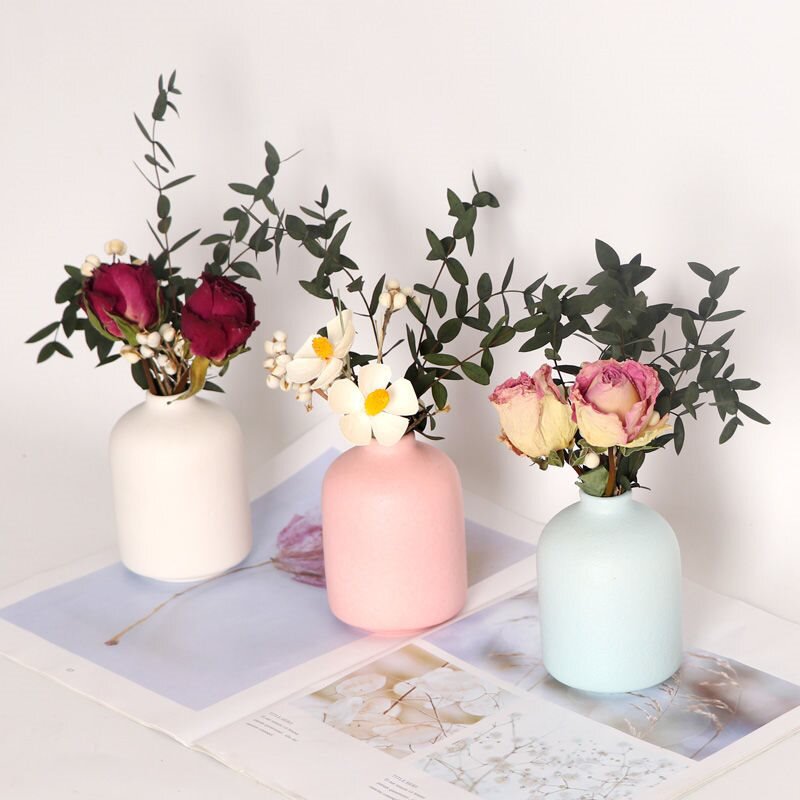 小花瓶摆件寝室办公室书房精美桌面小女孩床头柜插花器摆件客厅