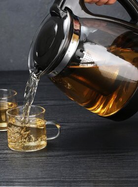 杯子荼具凉白开茶壶托盘荼壶家用5件套简约红茶茶套装水壶桌面泡