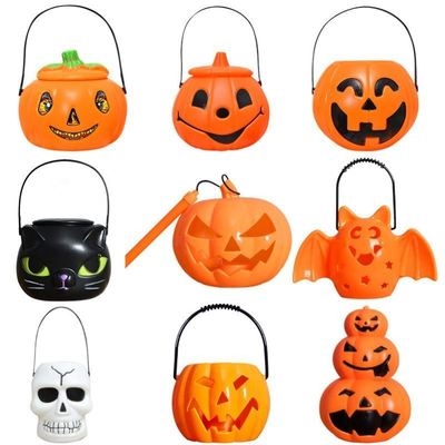 兰瓜灯万盛节镂空灯灯光手提桶手提儿童小朋友欧式布置灯笼南瓜灯