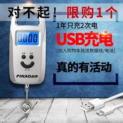 简易10kg手持充电款行李箱电子秤便携手提秤户外方便称便携式