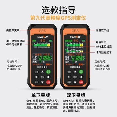 新品农田测量面积仪器梯田量田地林地侧地用轨迹平方平面测亩仪收