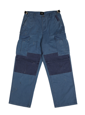 FMT 夏季工装直筒长裤复古洗水做旧休闲宽松 Baggy设计法工裤潮流