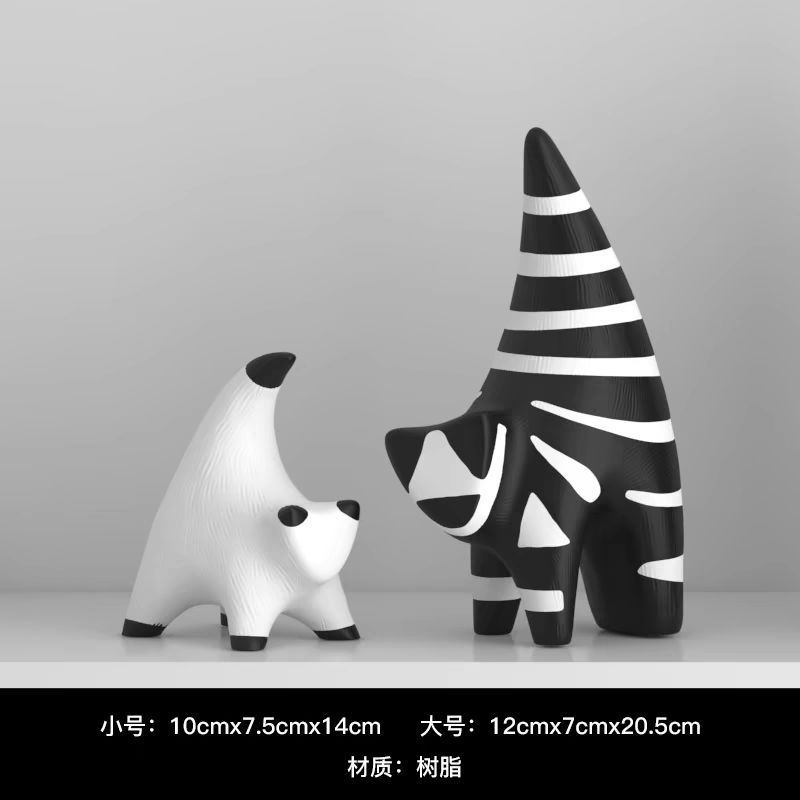 现代简约抽象艺术猫摆件轻奢高档家居电视酒柜装饰品电视柜