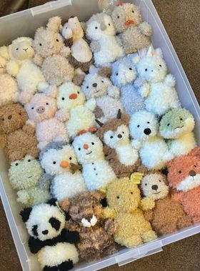 小狗玩偶玩具it毛绒公仔粉猪鸡卷毛小西tle可爱狐狸礼物L高地动物