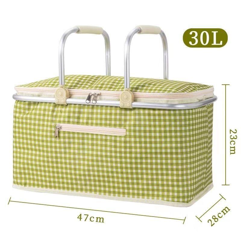 大容量手提篮子野餐包保暖箱,保温保冷可折叠户外篮,收纳整理,购物篮,淘宝优惠券,粉丝福利购,淘宝优惠卷