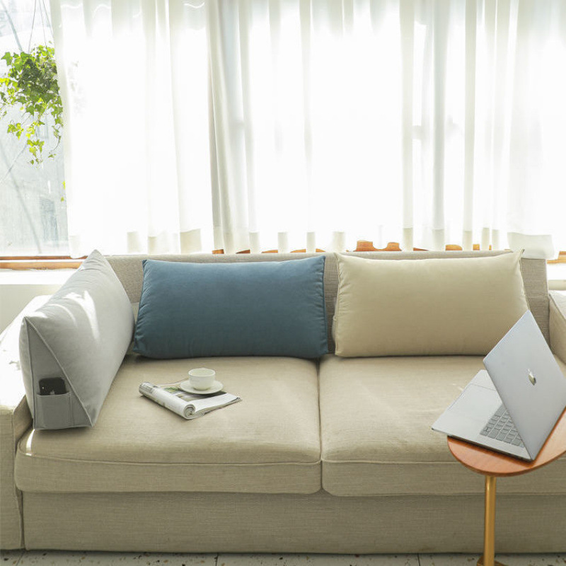 三角沙发靠垫靠枕大靠背护腰靠榻榻米软包卧室孕妇可拆洗靠背柔软