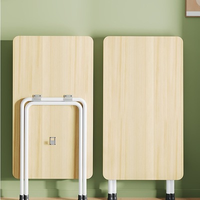 小桌子可折叠餐桌家用小户型吃饭桌子出租屋简易饭桌长方形摆摊桌