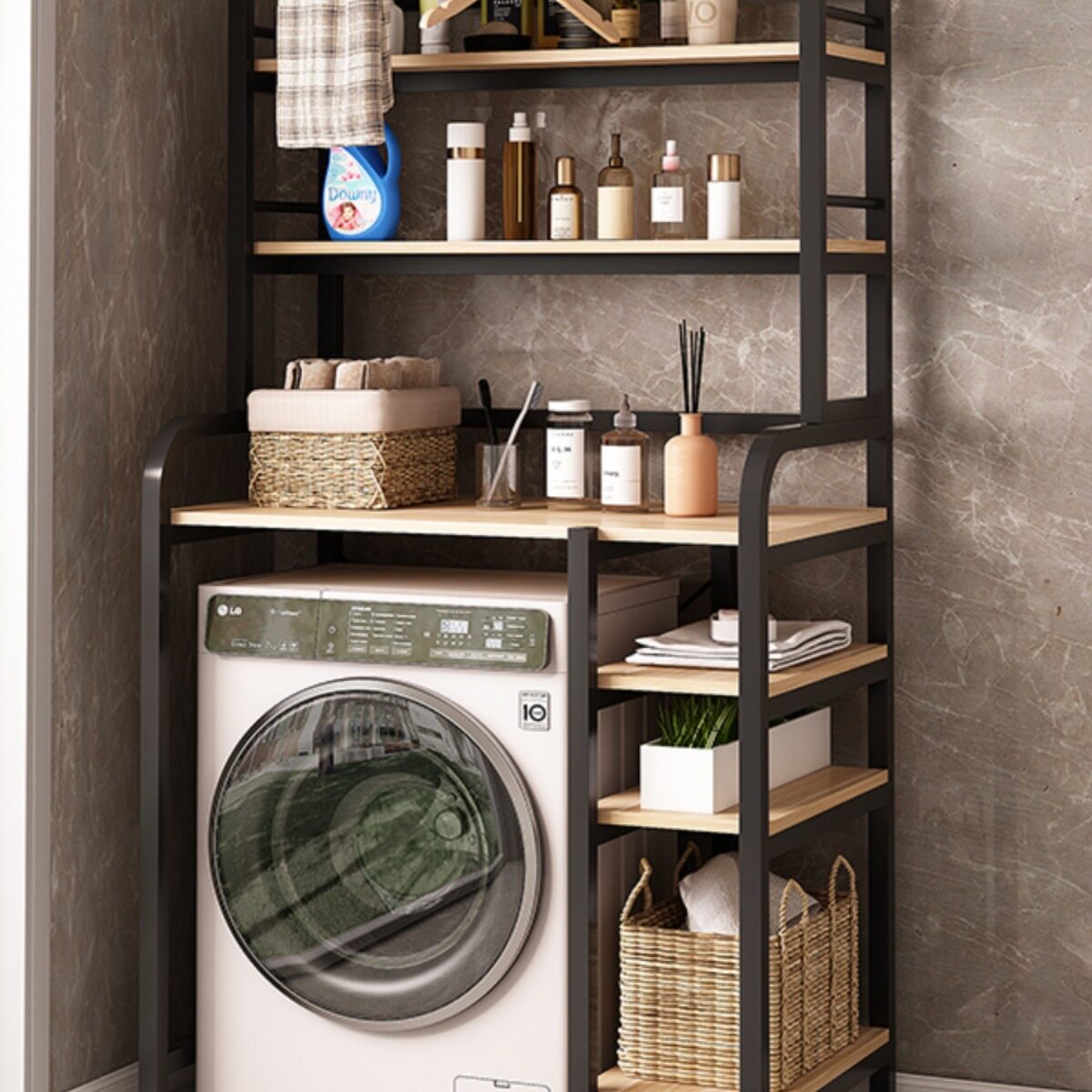 波轮上翻盖滚筒洗衣机置物架浴室阳台多层多功能收纳架多尺寸架子