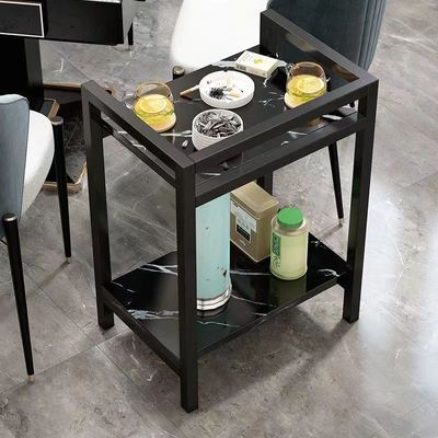 麻将馆茶杯架客厅麻将桌可移动小茶几卧室落地正方形棋牌室茶水